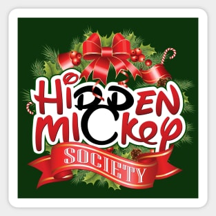 HMS Christmas Wreath Logo (GREEN Lineup) Sticker